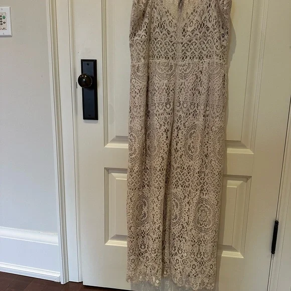ASOS NWT Beige Tall Maxi Dress US 16 - Picture 3 of 8